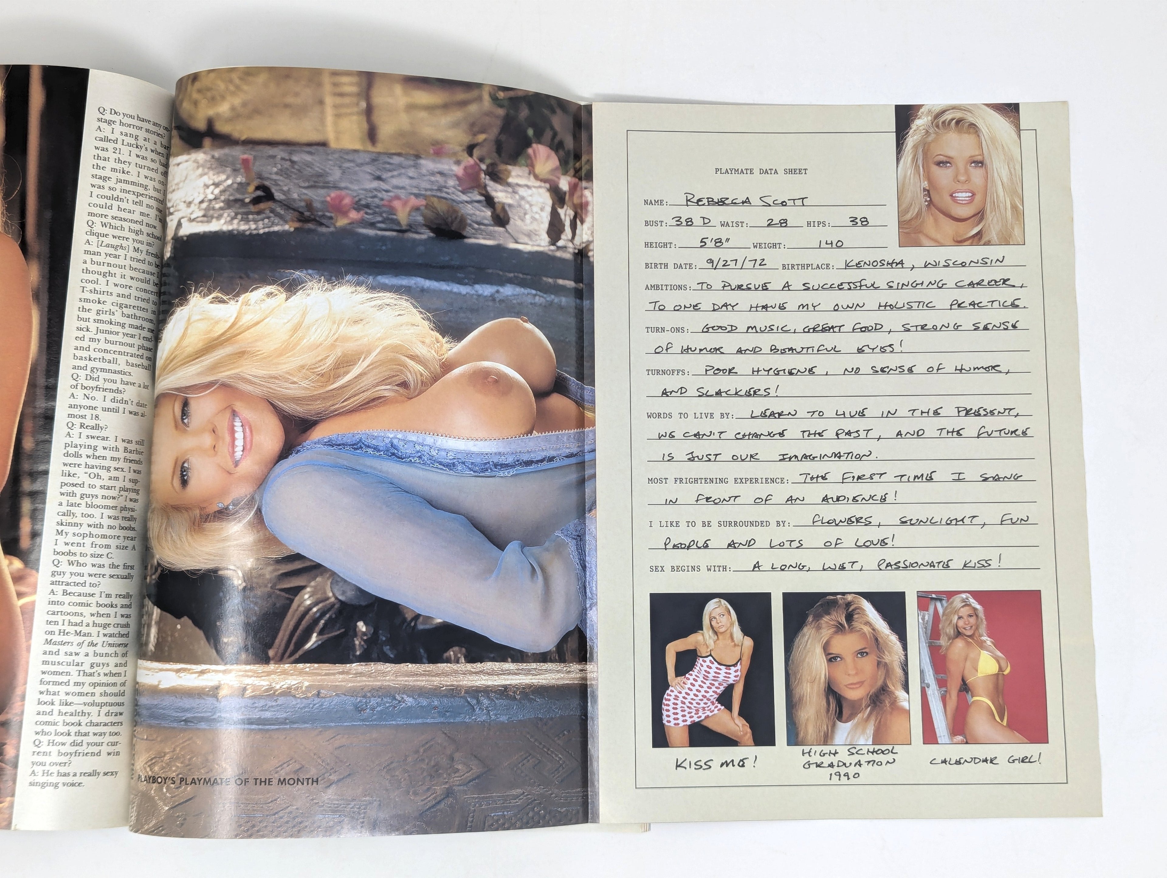 Playboy, August 1999, centerfold image