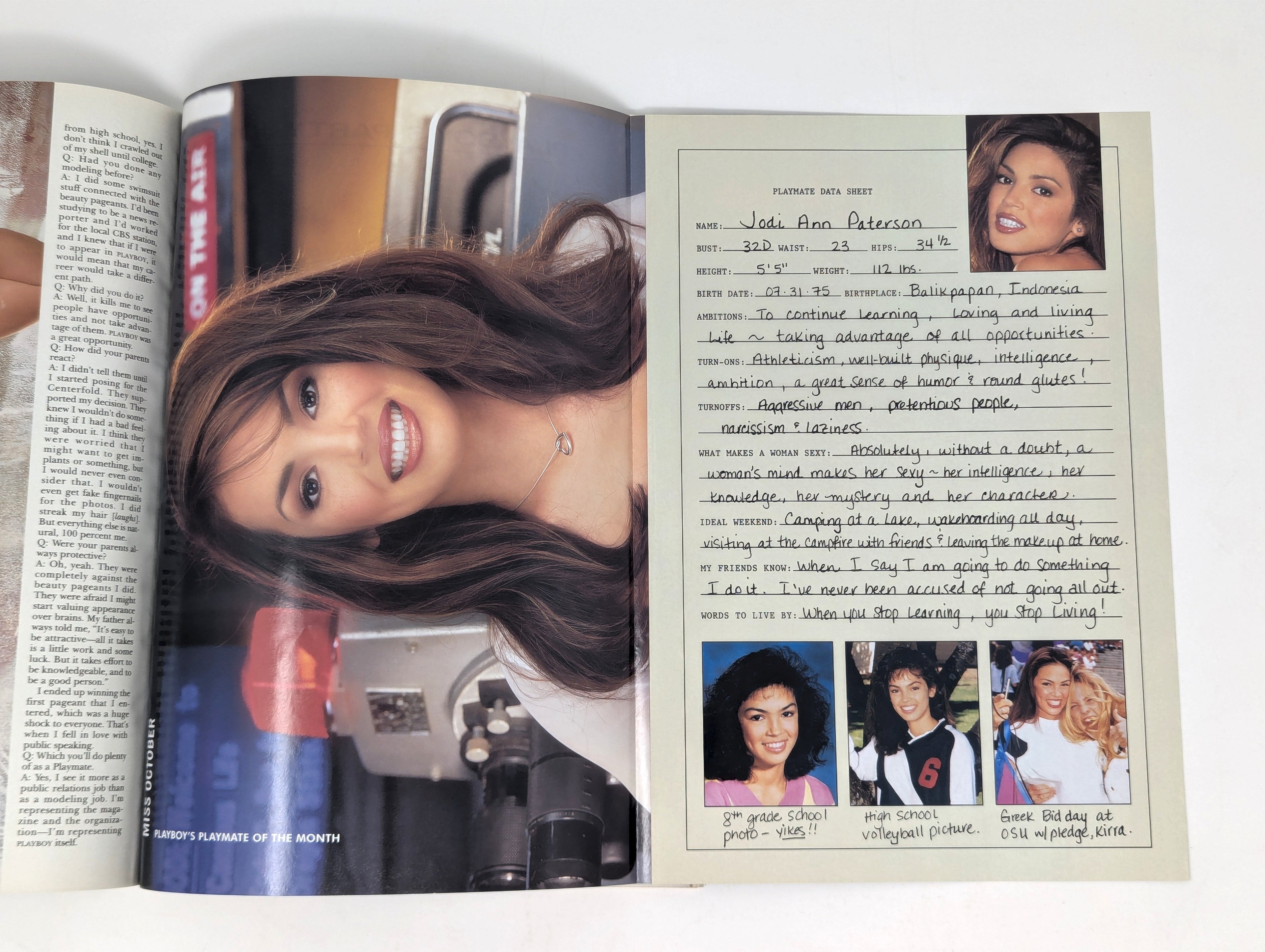 Playboy, October 1999, centerfold image
